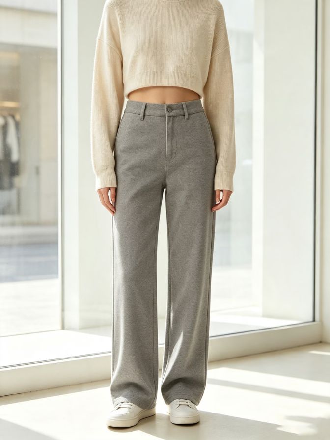 Flowy Wide Leg Casual Pants