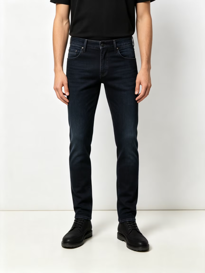 Elastic Stretch Slim Fit Denim