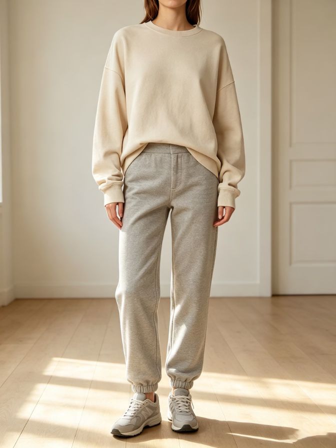 Versatile Elastic Cuff Jogger Pants