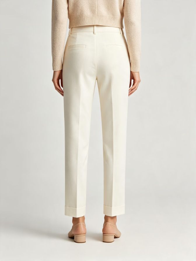 Elegant High Waist Slim Smoke Pants Elegant High Waist Slim Smoke Pants