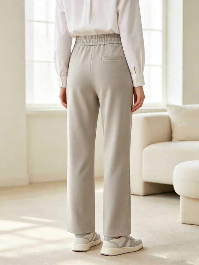 Soft Elastic Waist Casual Pants Soft Elastic Waist Casual Pants