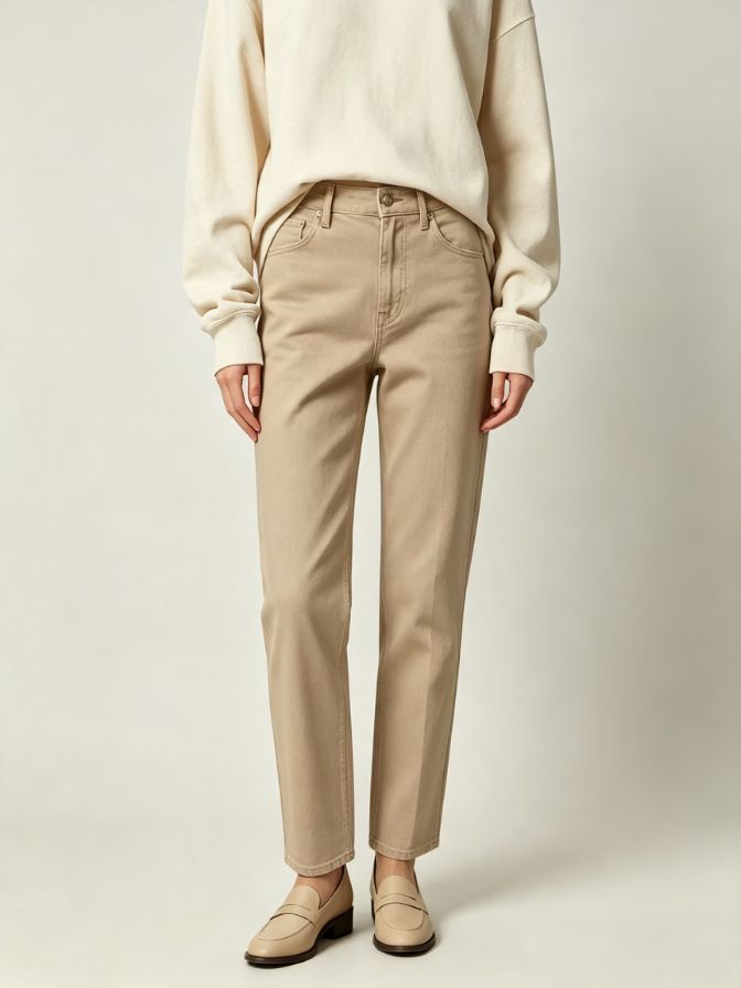 Slim Taper Spring Casual Trousers